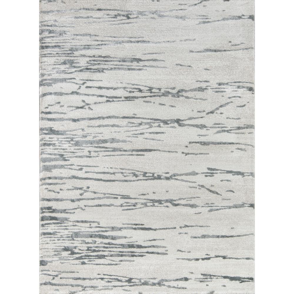 Modern Rectangle Area Rug, Grey, 2' X 3'. Picture 1