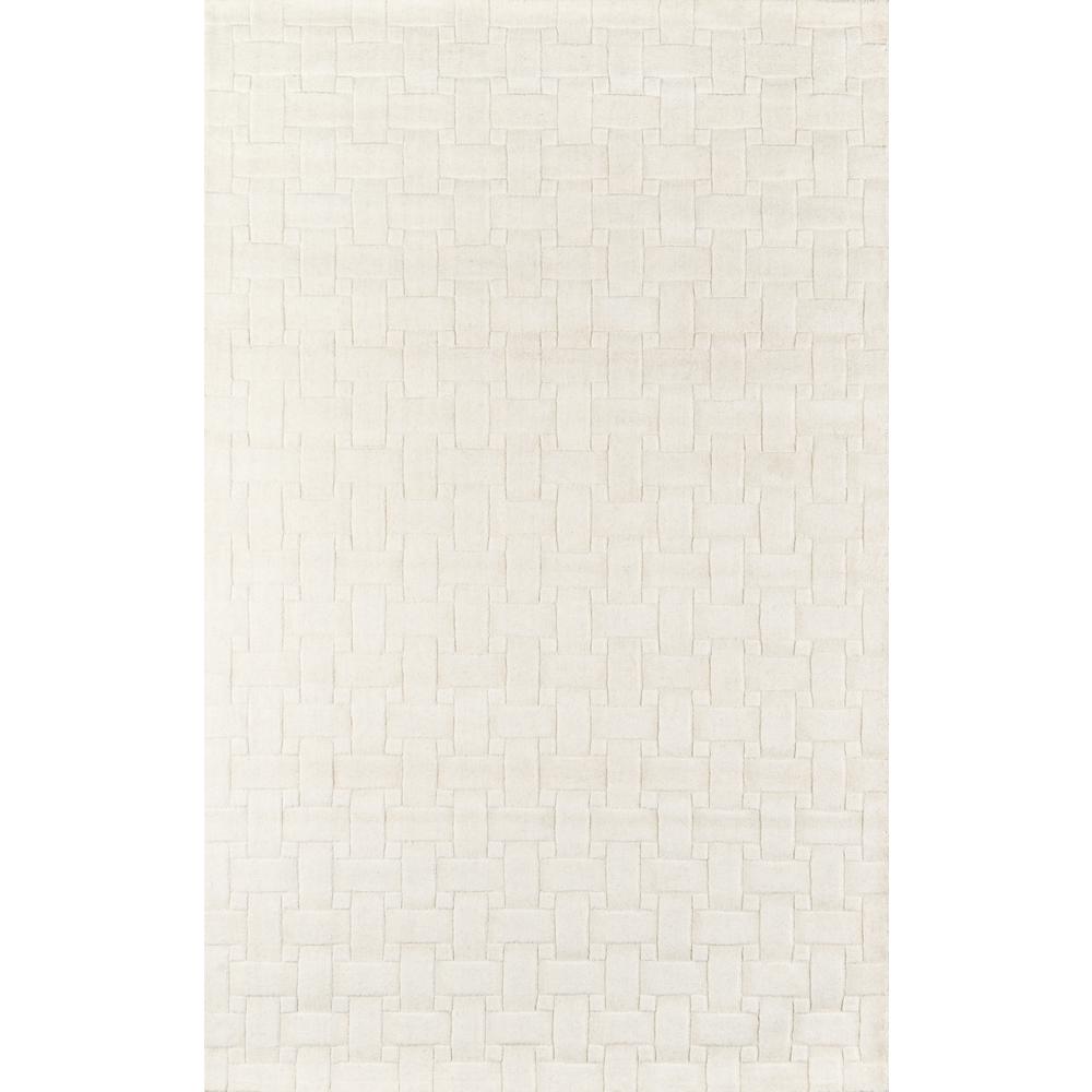 Contemporary Rectangle Area Rug, Ivory, 2'3" X 3'9". Picture 1
