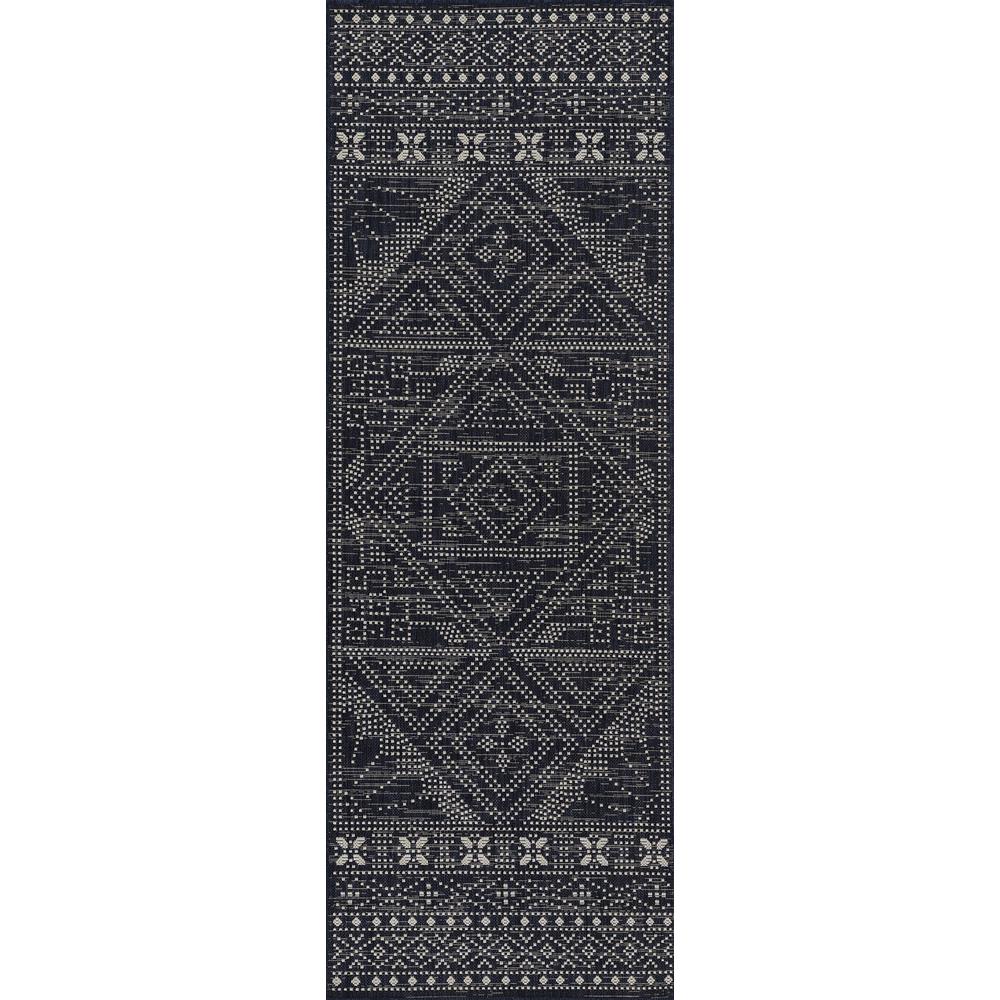 Transitional Rectangle Area Rug, Navy, 2' X 3'. Picture 5