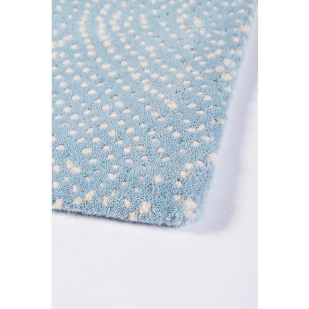 Contemporary Rectangle Area Rug, Light Blue, 2' X 3'. Picture 5