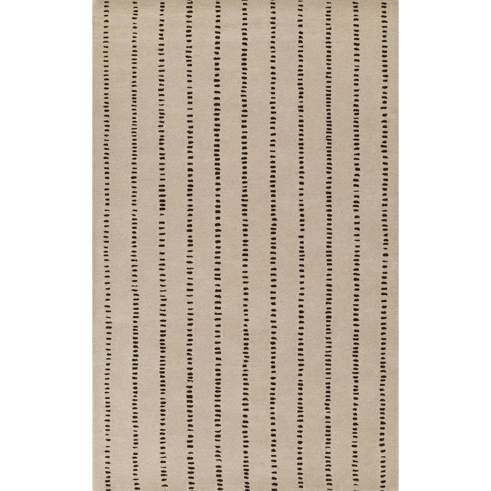 Contemporary Rectangle Area Rug, Ivory, 2' X 3'. Picture 1