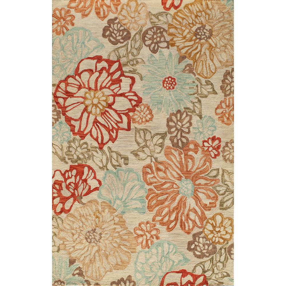Casual Rectangle Area Rug, Beige, 2' X 3'. Picture 1