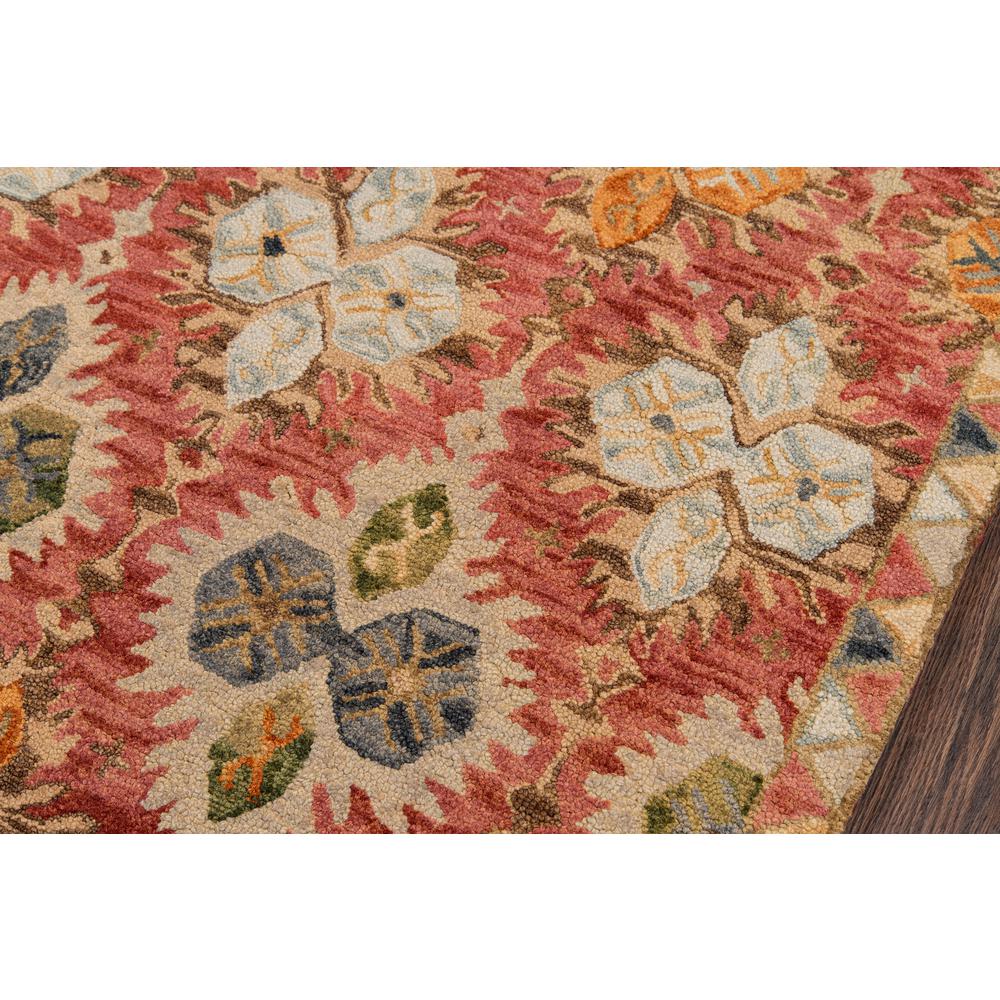 Transitional Rectangle Area Rug, Red, 2' X 3'. Picture 3