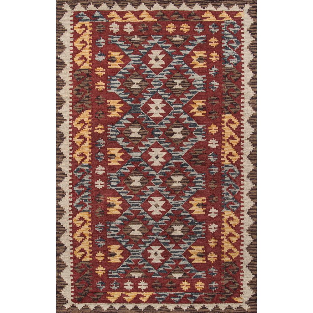 Casual Rectangle Area Rug, Red, 2' X 3'. Picture 1