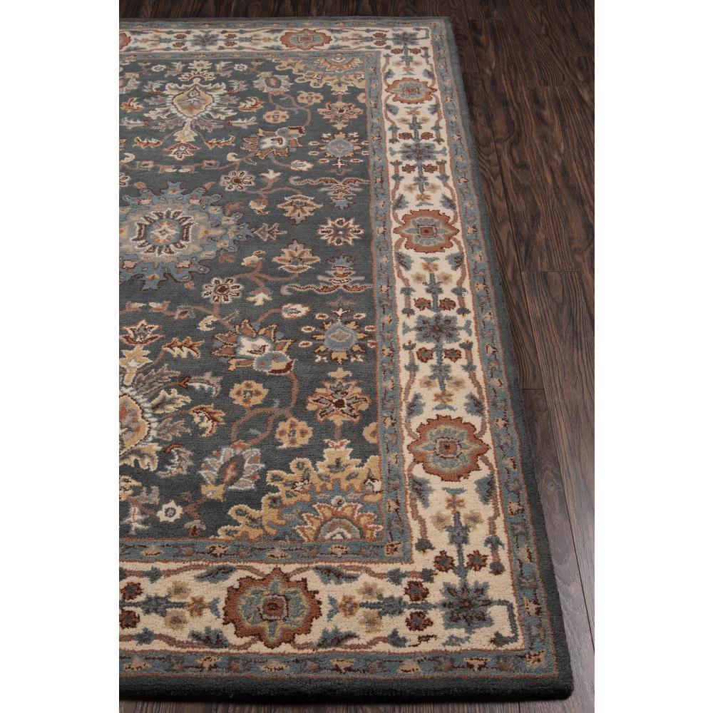 Traditional Rectangle Area Rug, Grey, 2' X 3'. Picture 2