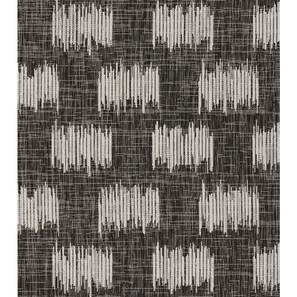 Transitional Rectangle Area Rug, Charcoal, 2' X 3'. Picture 6