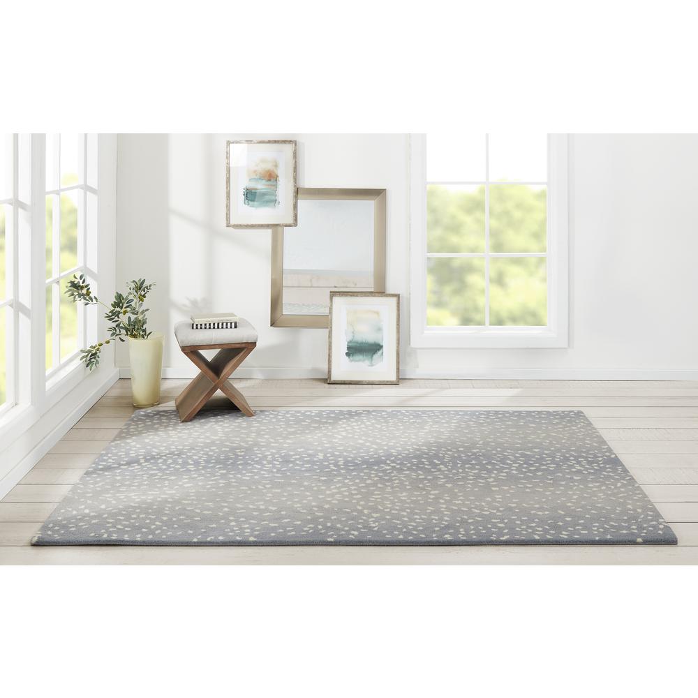 Contemporary Runner Area Rug, Blue, 2'6" X 12' Runner. Picture 9