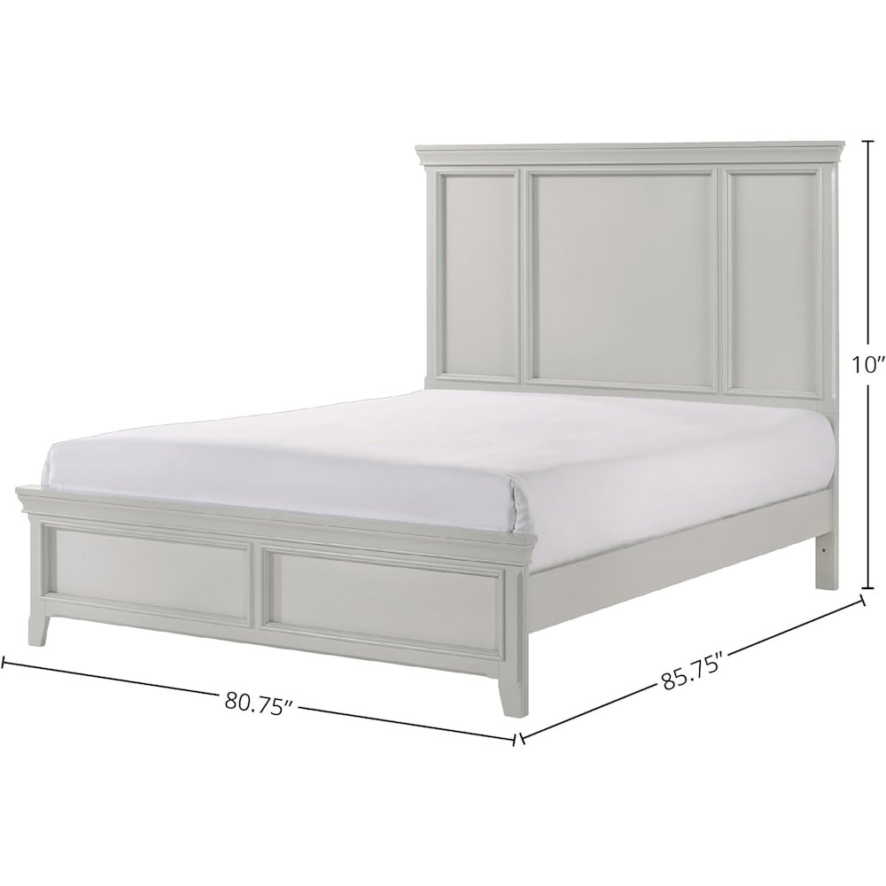 Grey Meadow King Bed. Picture 5