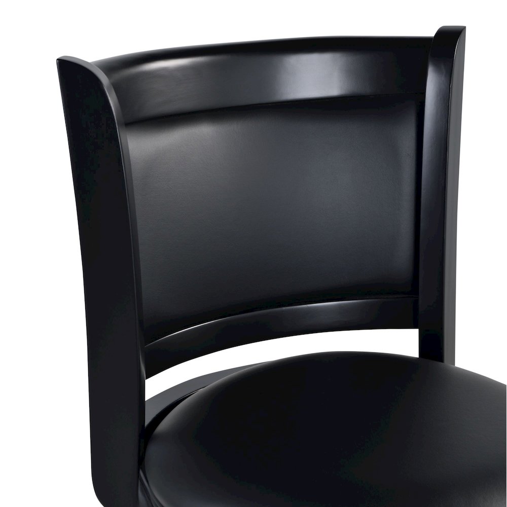 Augusta Swivel Extra Tall Bar Stool - Black. Picture 5