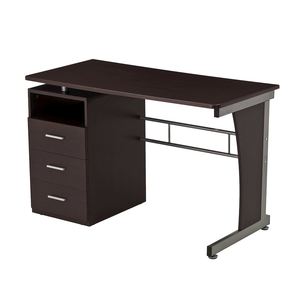Computer Desk with Ample Storage. Picture 1