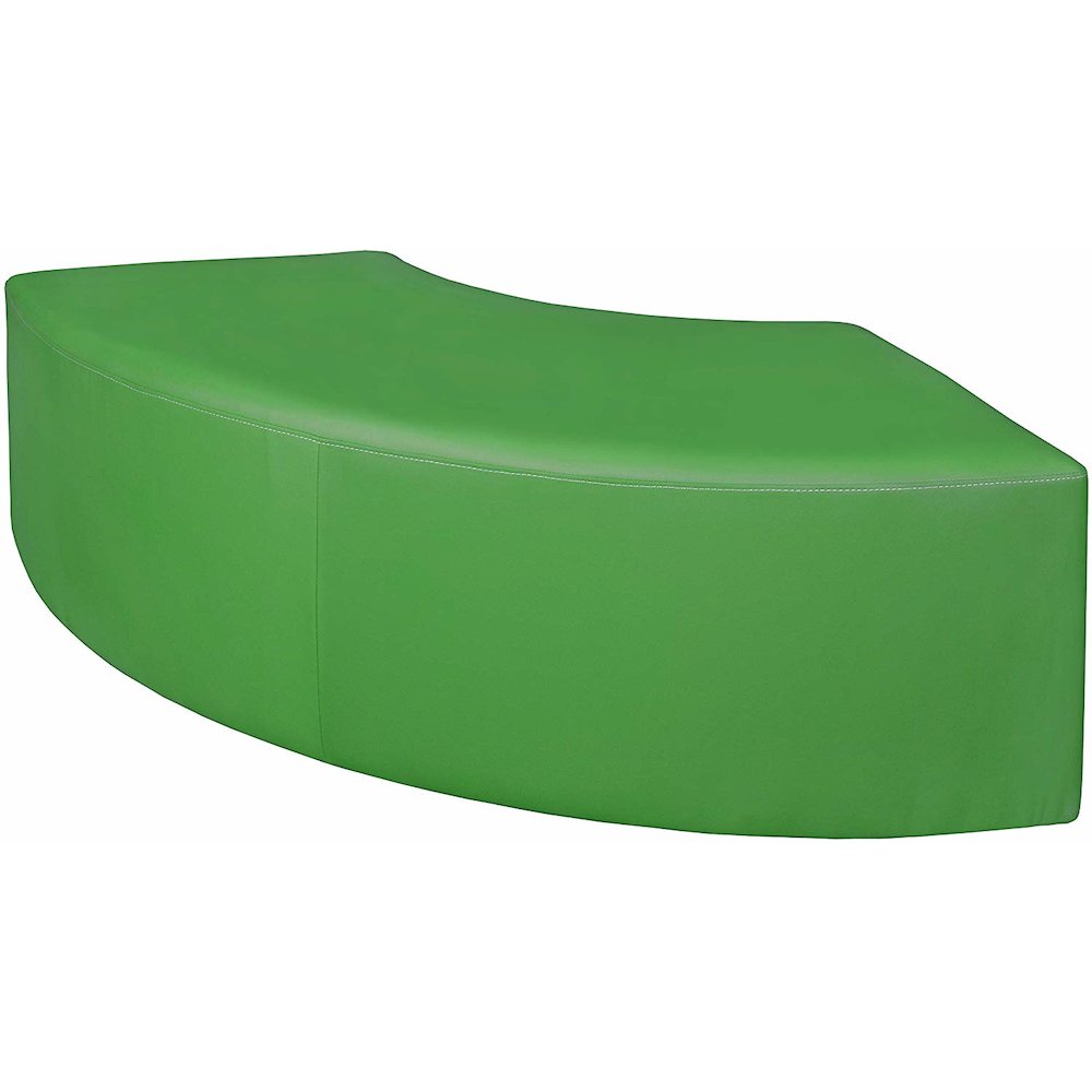 Aurora Curved Ottoman- Envy Green. Picture 2