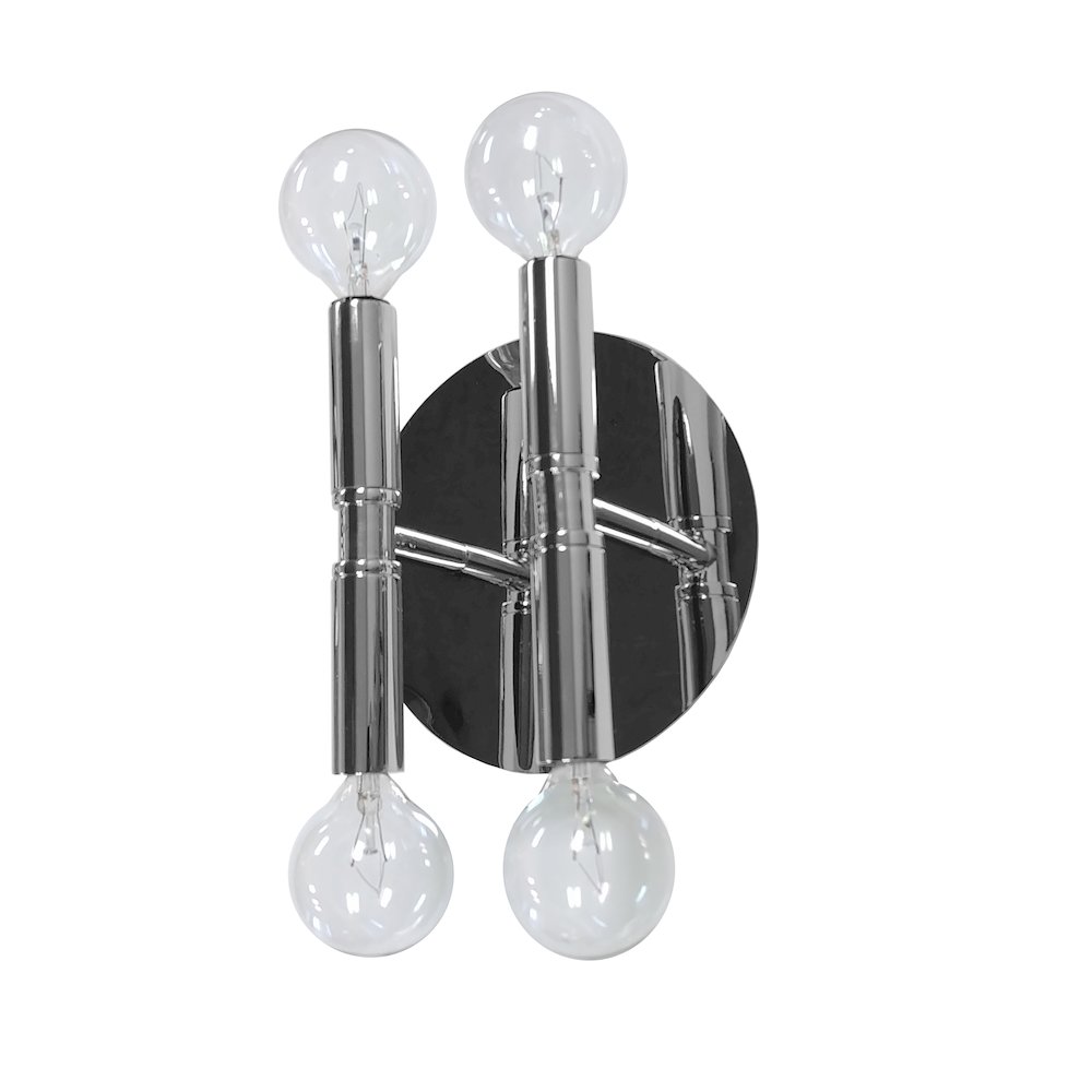 4 Light Wall Sconce, Polished Chrome. Picture 1