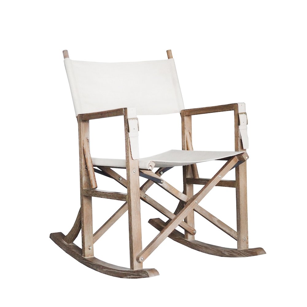 Burnham Home Designs Foldable Rocking Chair, coffee brushed. Picture 2