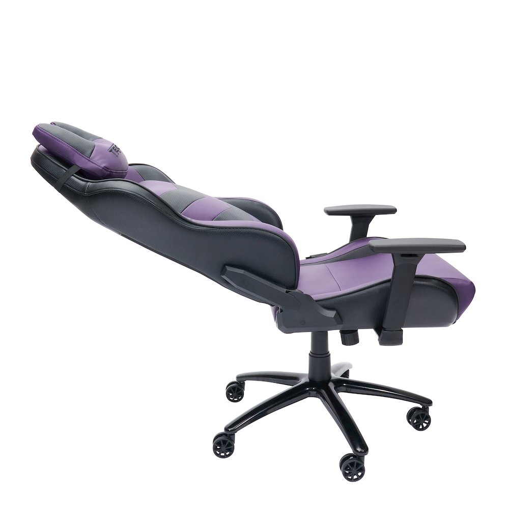 Techni Sport TS-61 Ergonomic High Back Racer Style Video Gaming Chair, Purple/Black. Picture 10