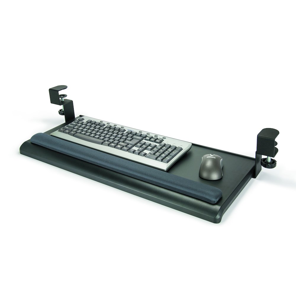 Desk-Clamp Keyboard Tray w/Gel Wrist Rest. Picture 4