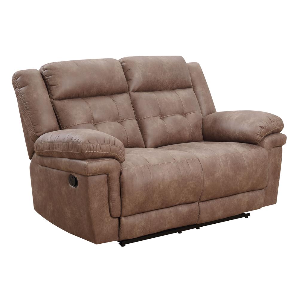 Anastasia Recliner Loveseat, Cocoa. The main picture.