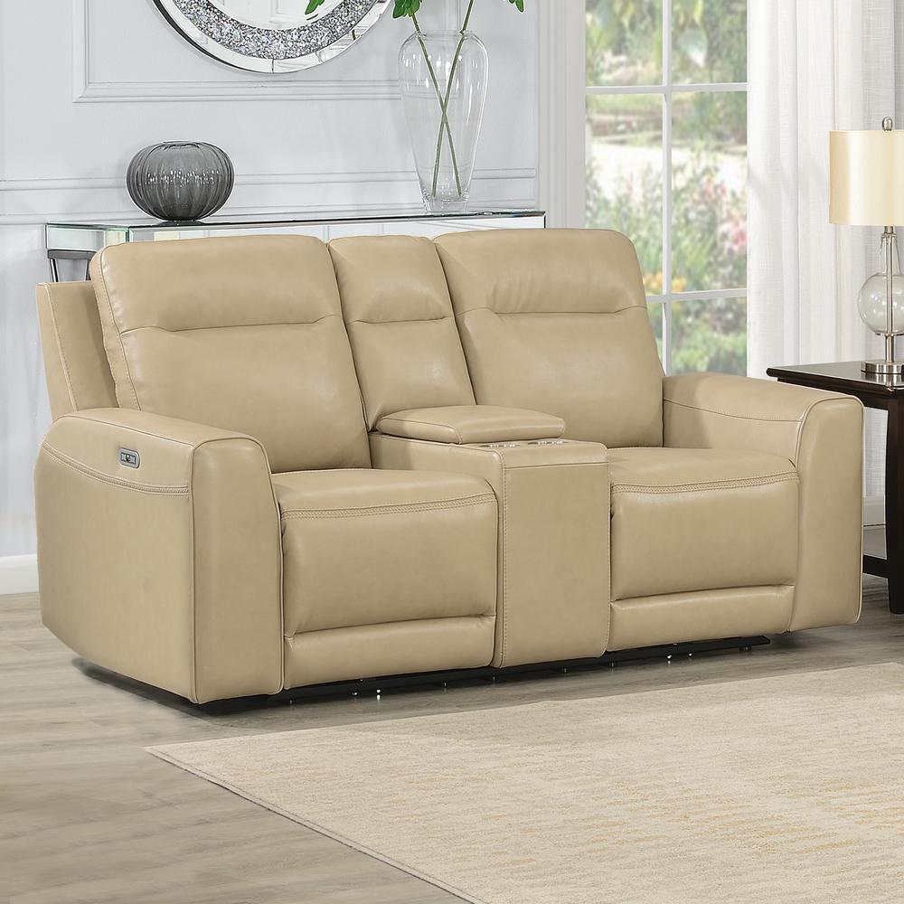 Doncella Power Reclining Console Loveseat. Picture 2