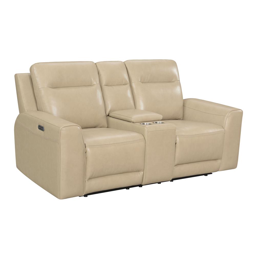 Doncella Power Reclining Console Loveseat. Picture 1