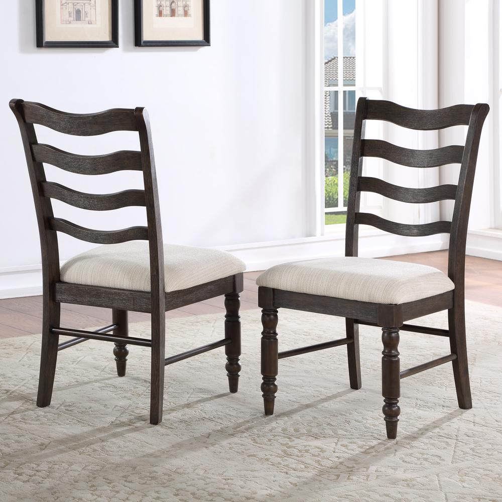 Hutchins 7 Piece Dining Set - 2 Upholstered Chairs. Picture 3