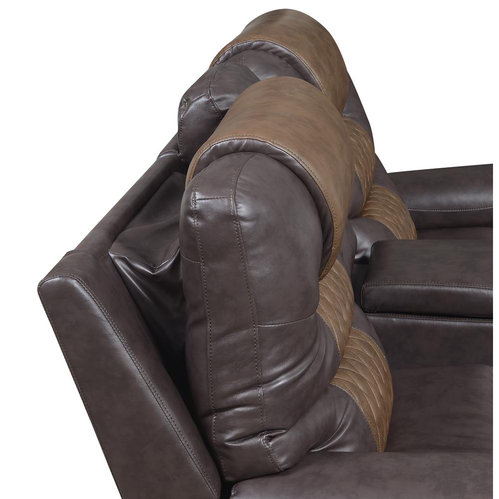 Park Avenue Power Reclining Sofa - Brown. Picture 4