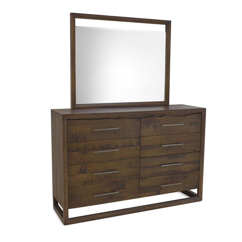 Lofton Eight Drawer Dresser and Mirror. Picture 1