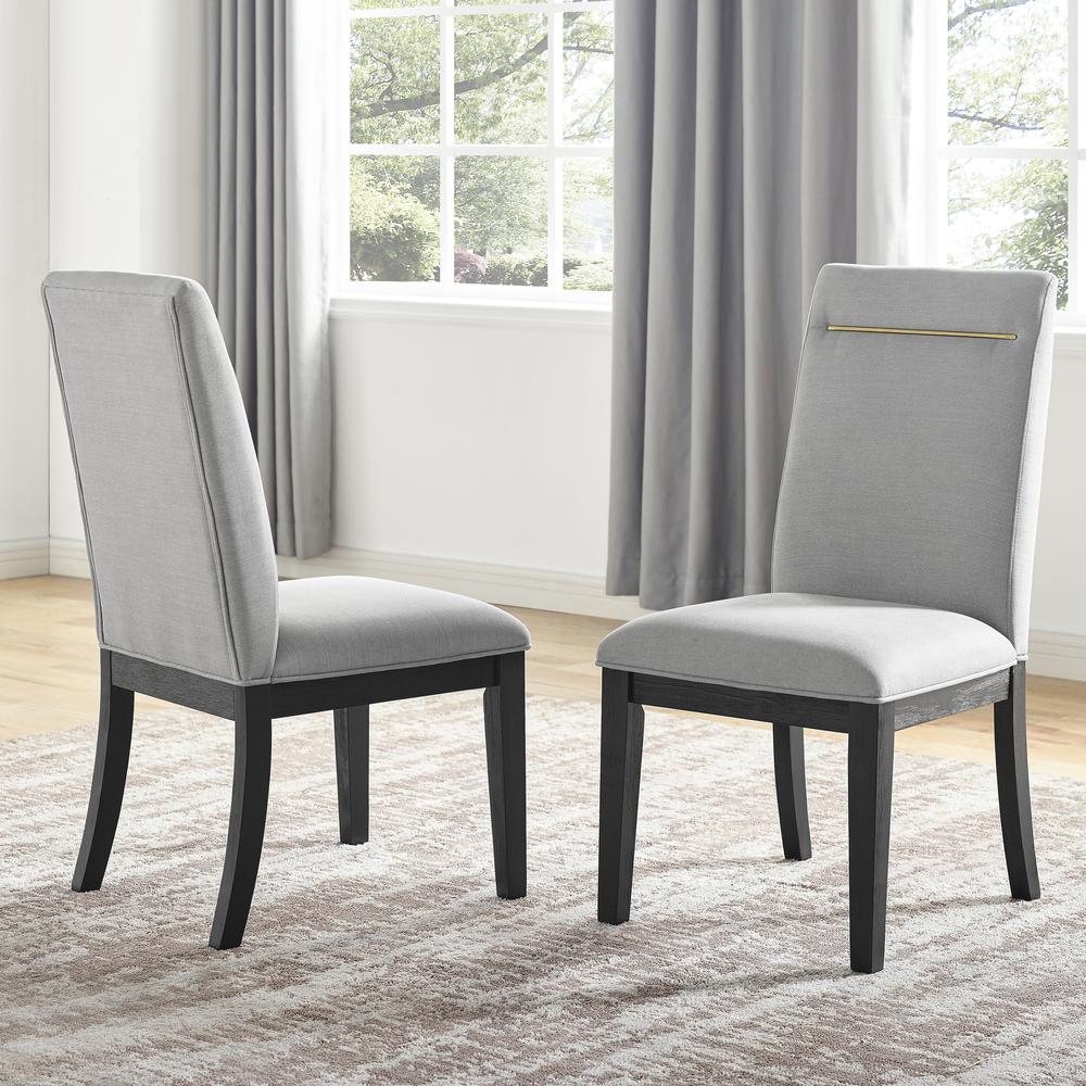 Yves 7pc Dining Set - Grey. Picture 2