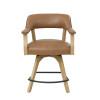 Rylie Counter Camel PU Arm Chair. Picture 1