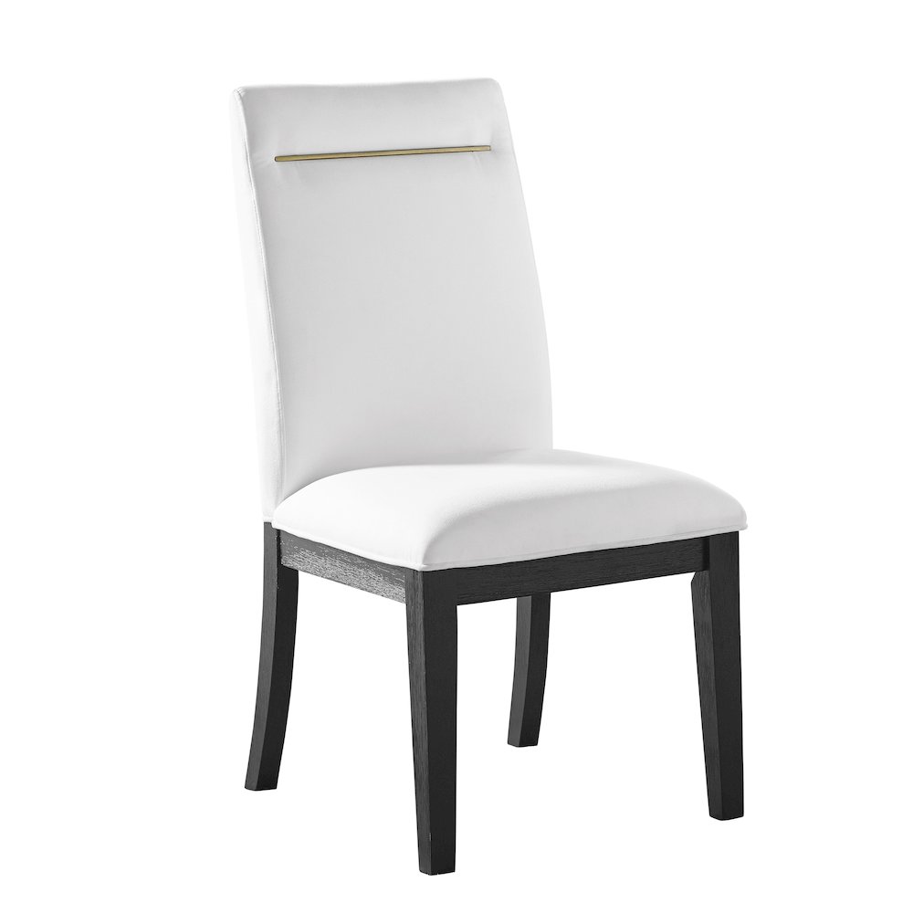 Yves 9pc Dining Set - White. Picture 1