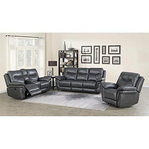 Sofa, Loveseat and Chair Set - Grey,. Picture 1