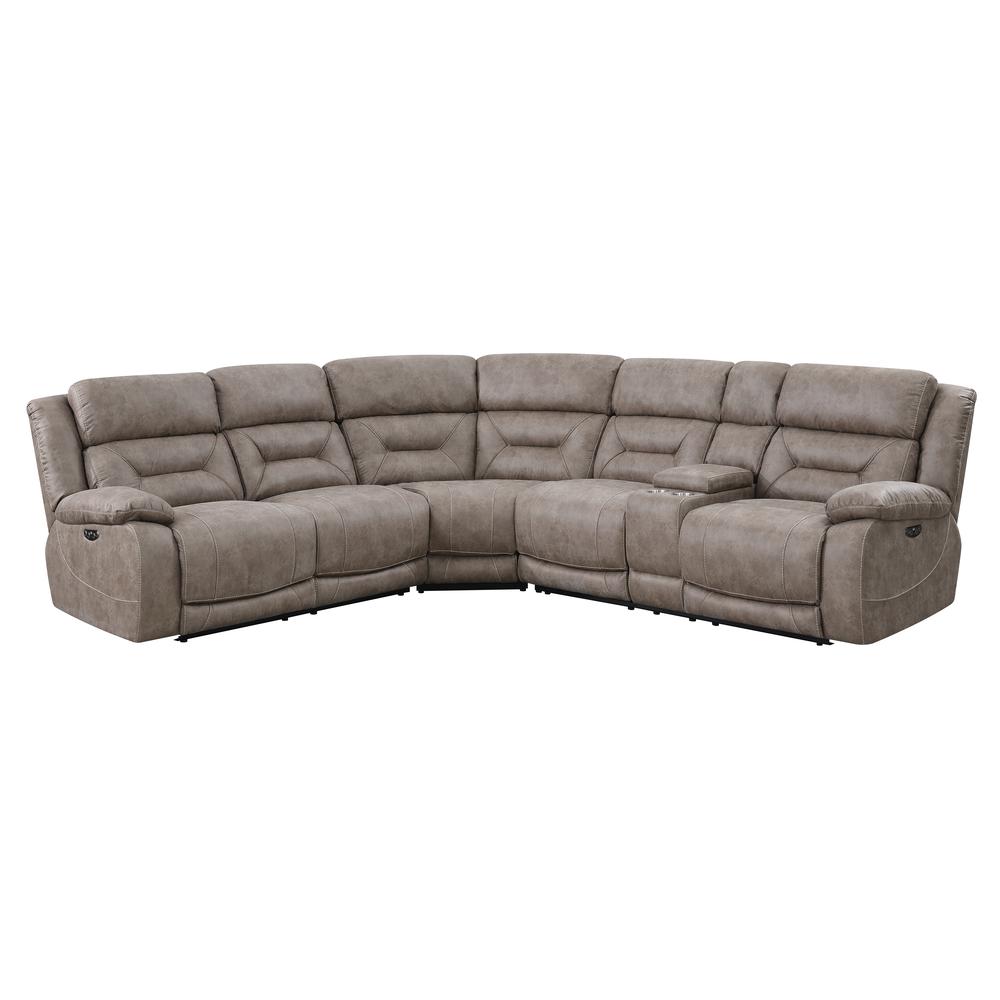 Aria 3PC Reclining Sectional - Desert Sand. Picture 1