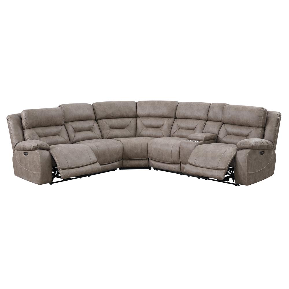 Aria 3PC Reclining Sectional - Desert Sand. Picture 4