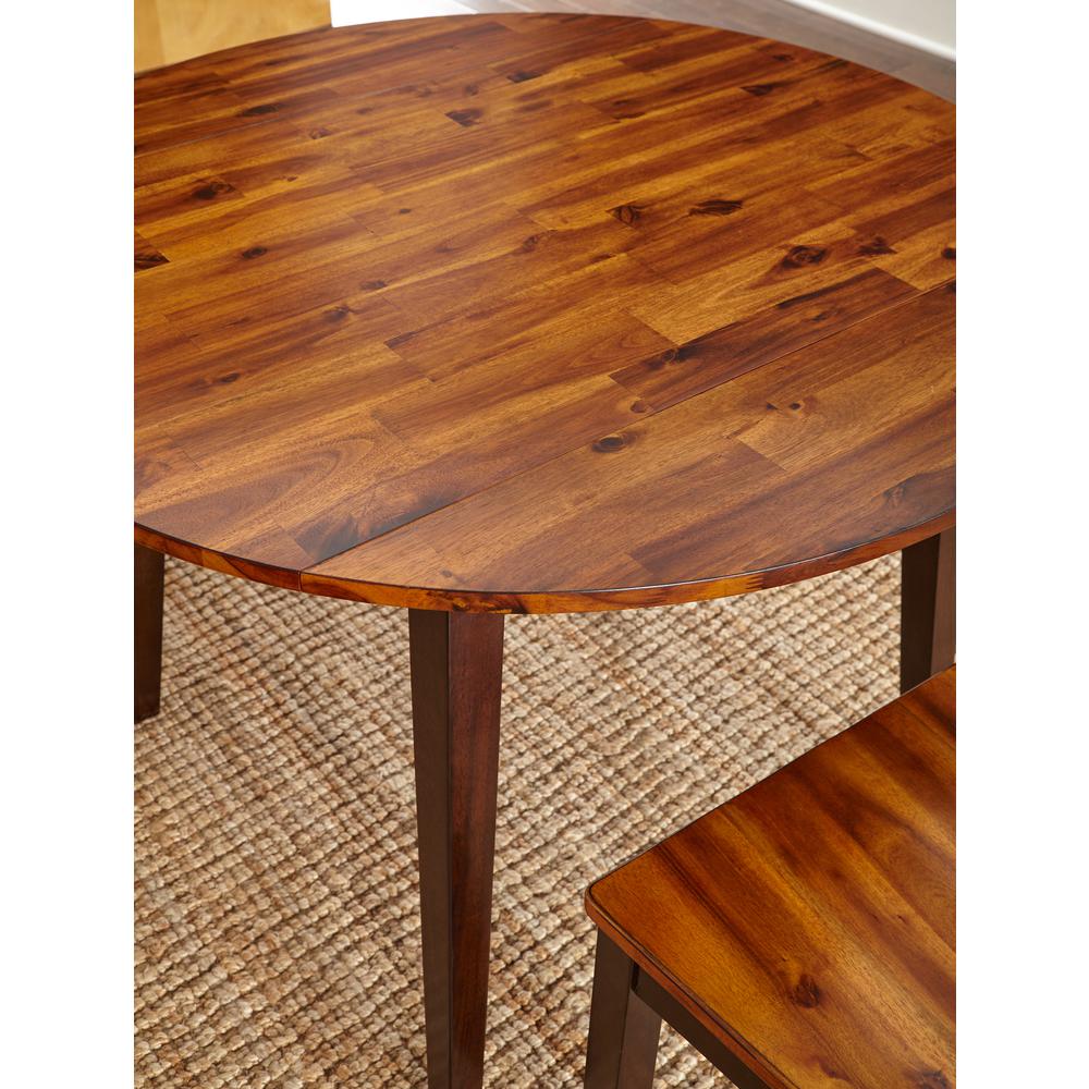 Double Drop-Leaf Table, Tone on tone cordovan cherry finish. Picture 7