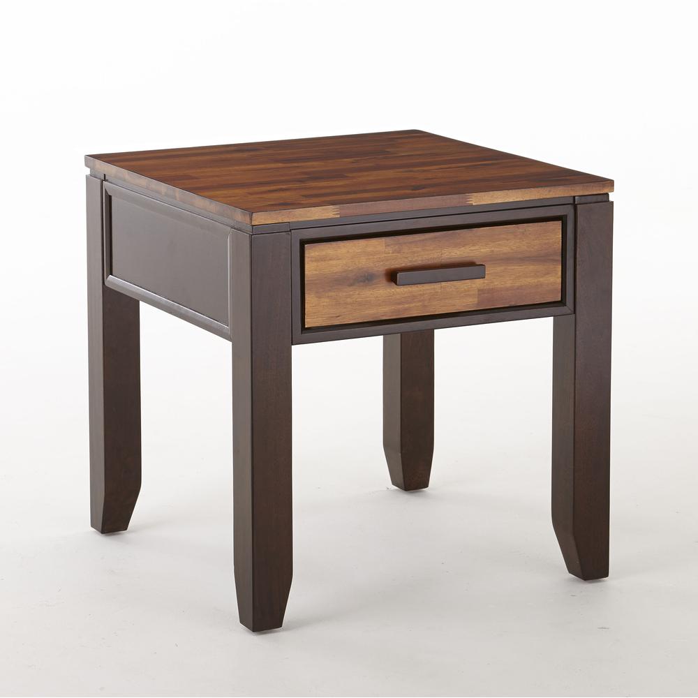 End Table, Tone on tone cordovan cherry finish. Picture 1