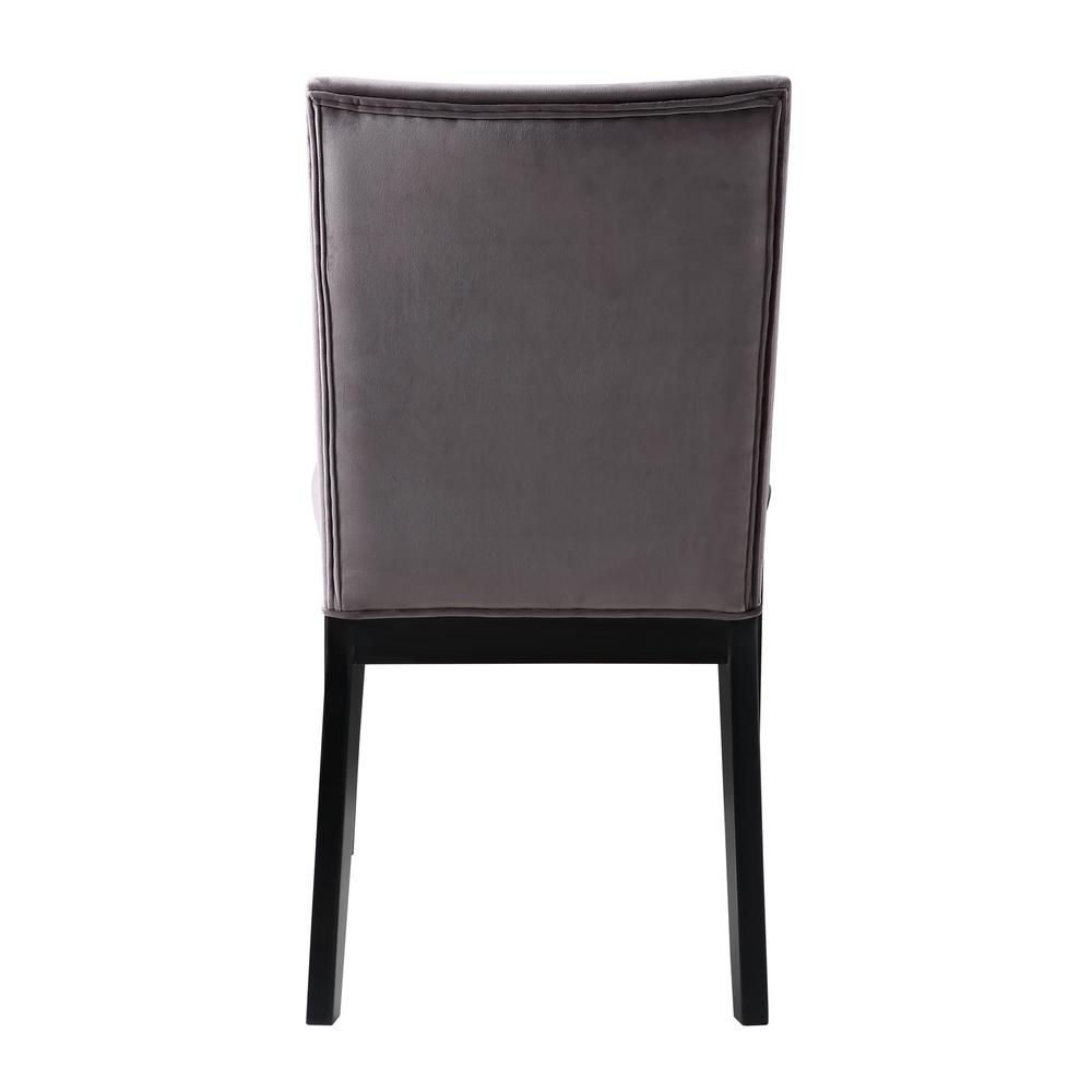 Amalie Side Chair - Grey Velvet. Picture 4