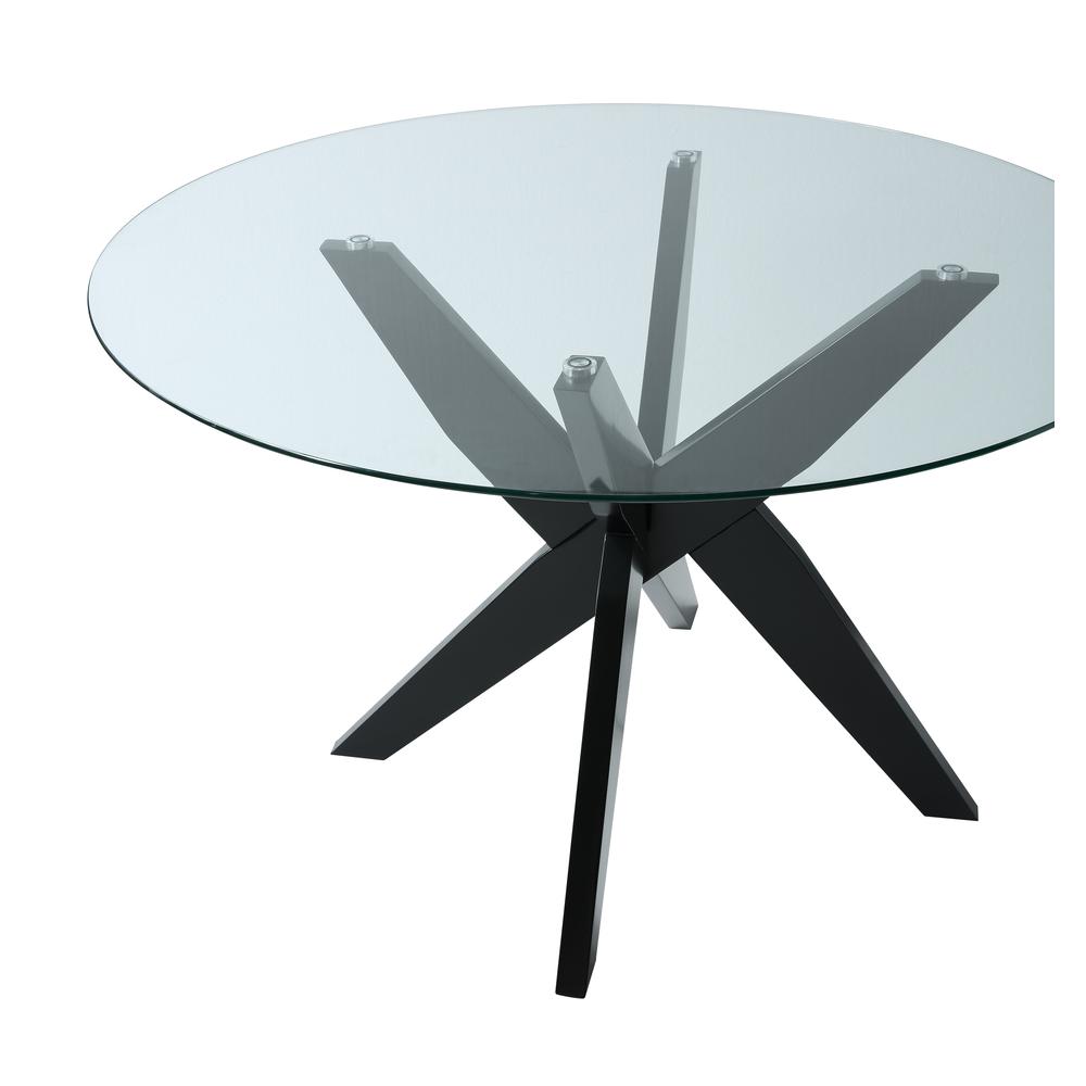 Amalie Table Base Only -  Black. Picture 1