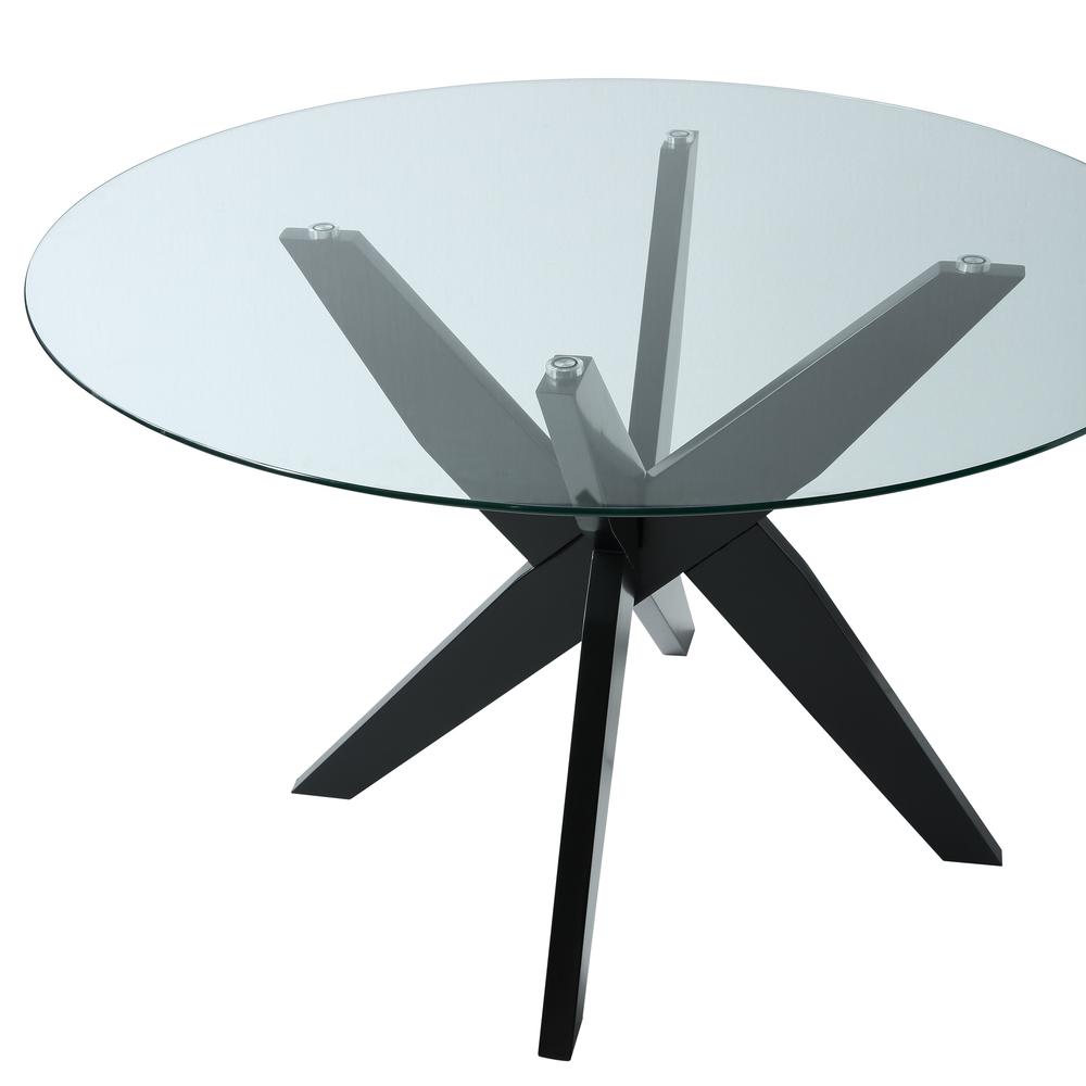 Amalie Round Dining Table - Black. Picture 2