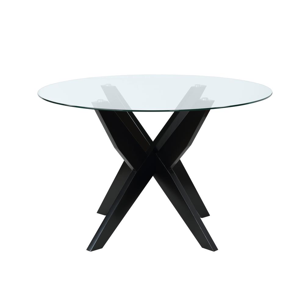Amalie Round Dining Table - Black. Picture 4