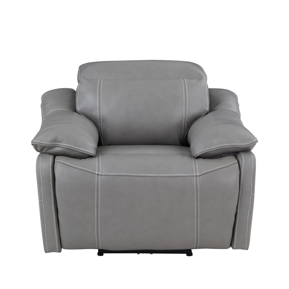 Alpine Leather Power Recliner Smoke. Picture 9