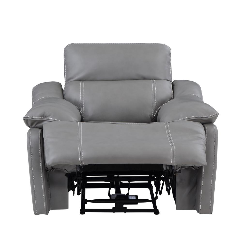 Alpine Leather Power Recliner Smoke. Picture 10