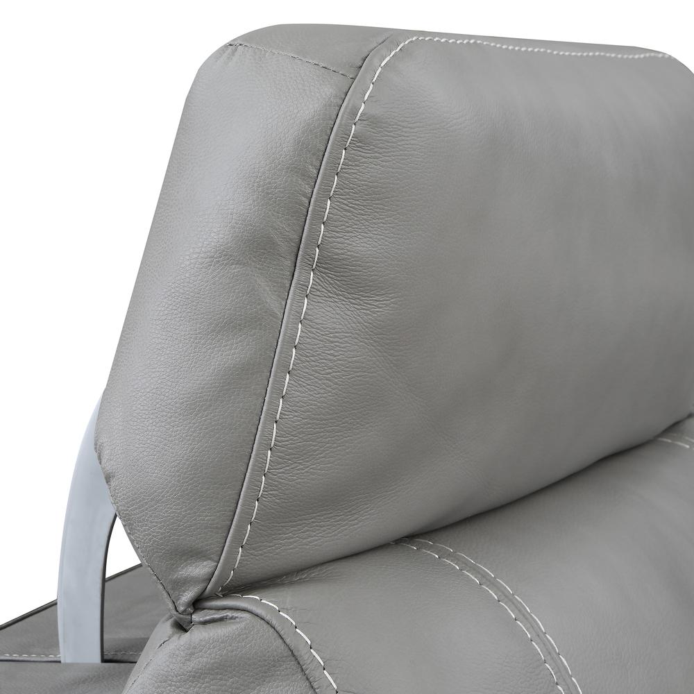 Alpine Leather Power Recliner Smoke. Picture 2