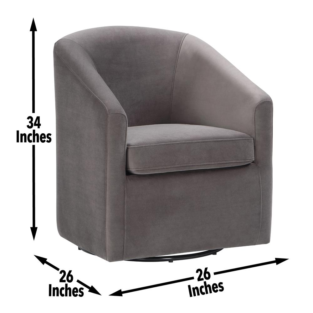 Arlo Upholstered Dining/Accent Chair Fog. Picture 8