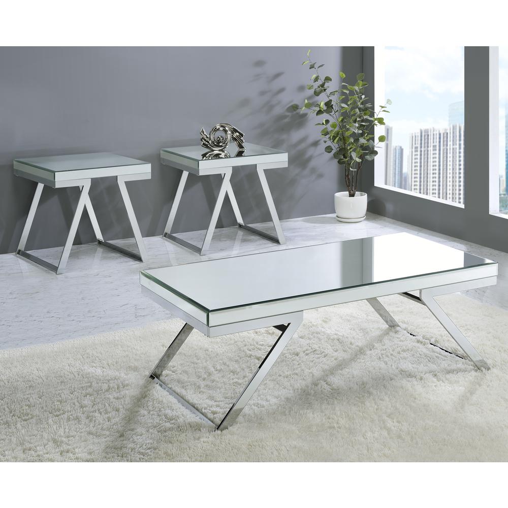 Alfresco Mirrored Top Square End Table. Picture 7