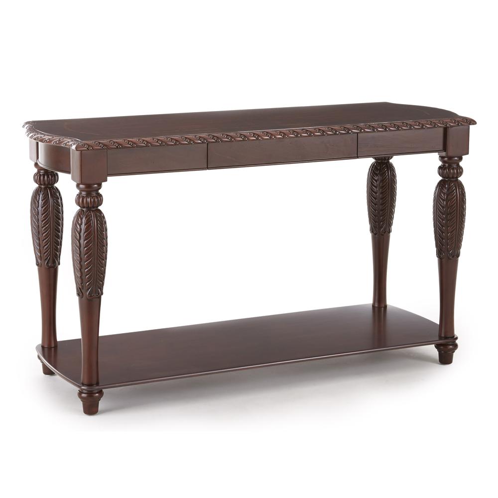 Sofa Table, Multi-step hand applied glazed finish in warm brown cherry. Picture 1