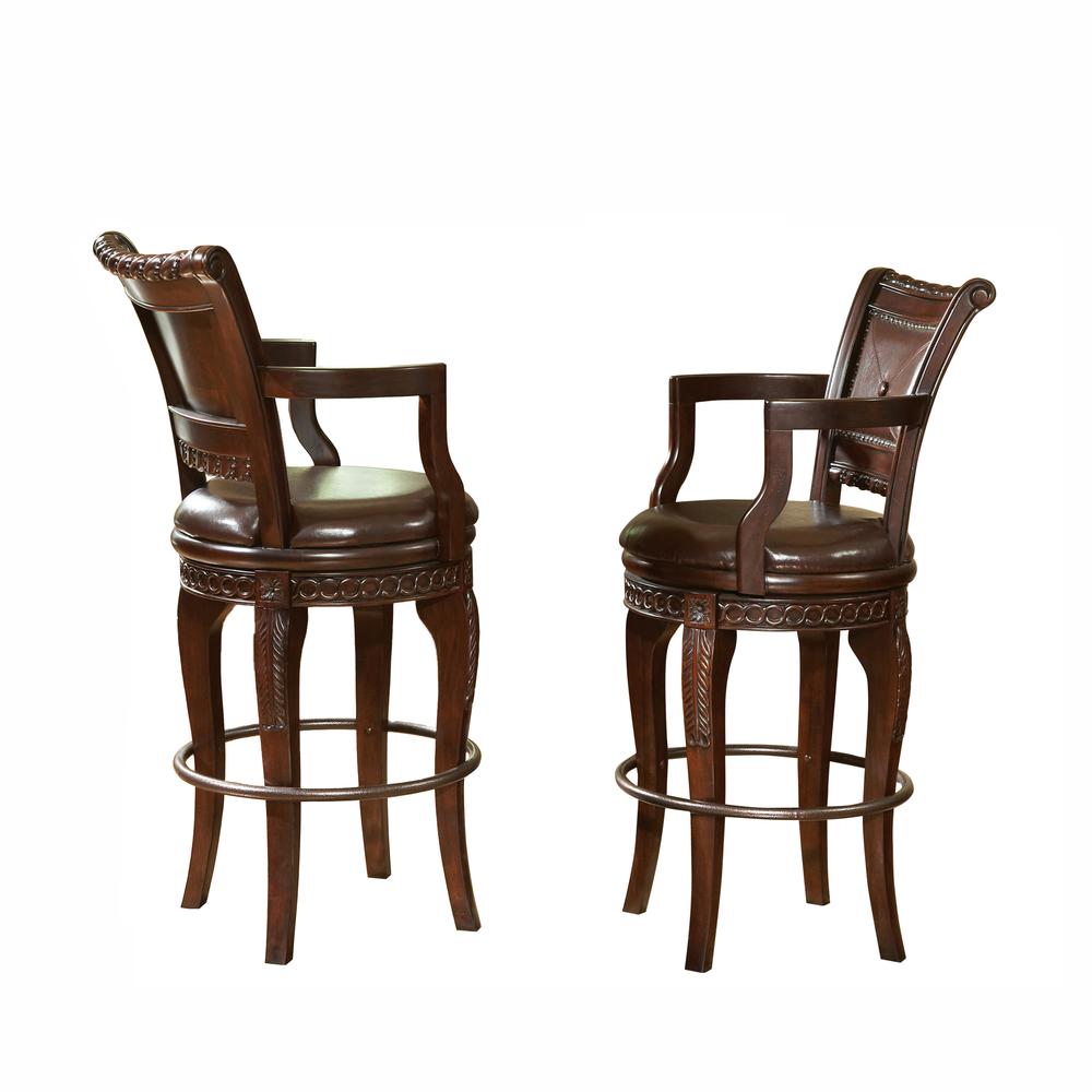 Antoinette Swivel Bar Chairs- Set of 2. Picture 1