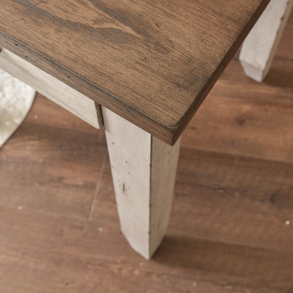 Creek Cocktail Table, Heavily distressed two-tone finish perfect for that rustic farmhouse style. Picture 3