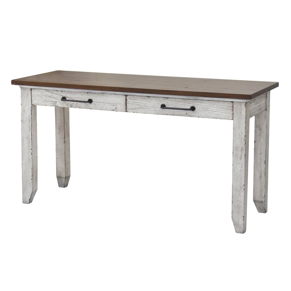Creek Sofa Table, Heavily distressed two-tone finish perfect for that rustic farmhouse style. Picture 4