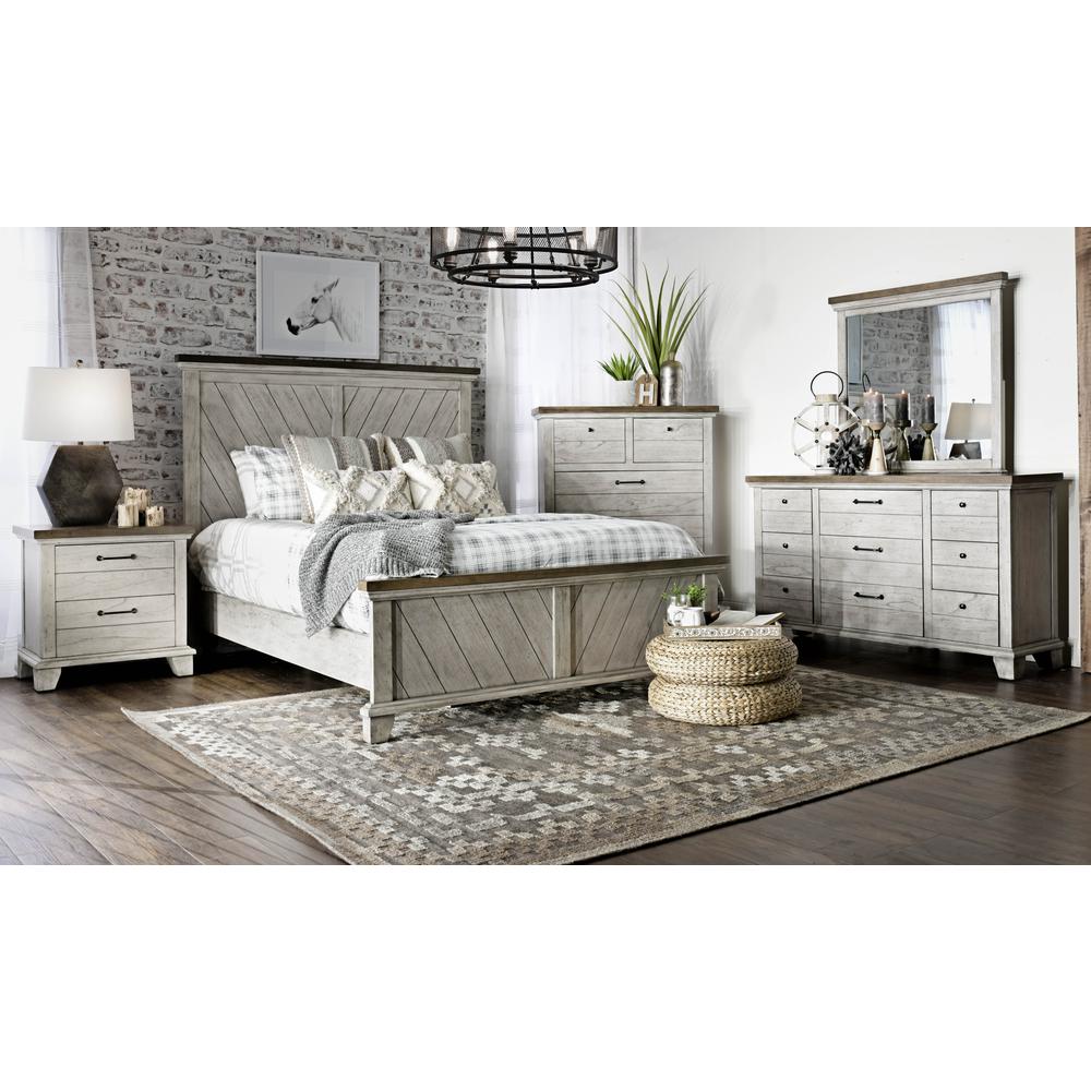 Creek King Bed, Rustic Ivory/Honey. Picture 4