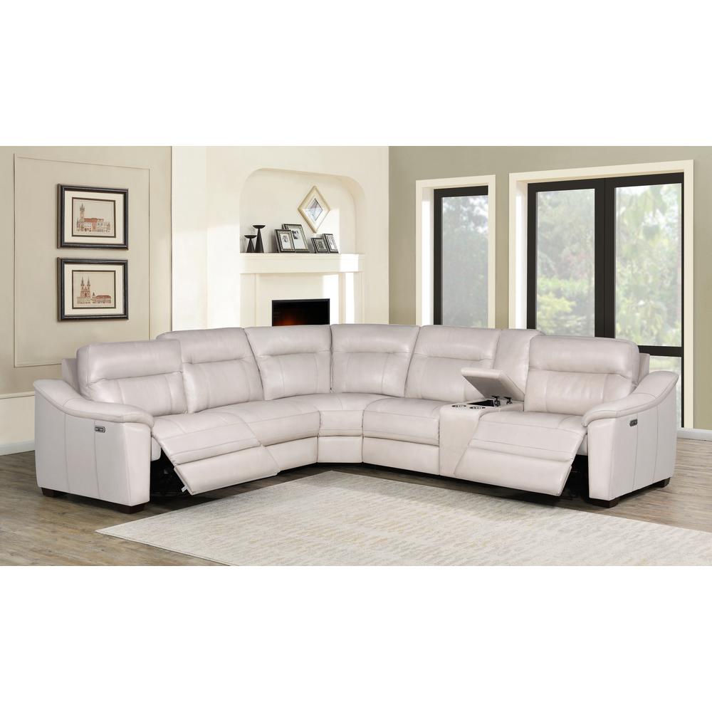 Casa Power Reclining Sectional Ivory. Picture 2