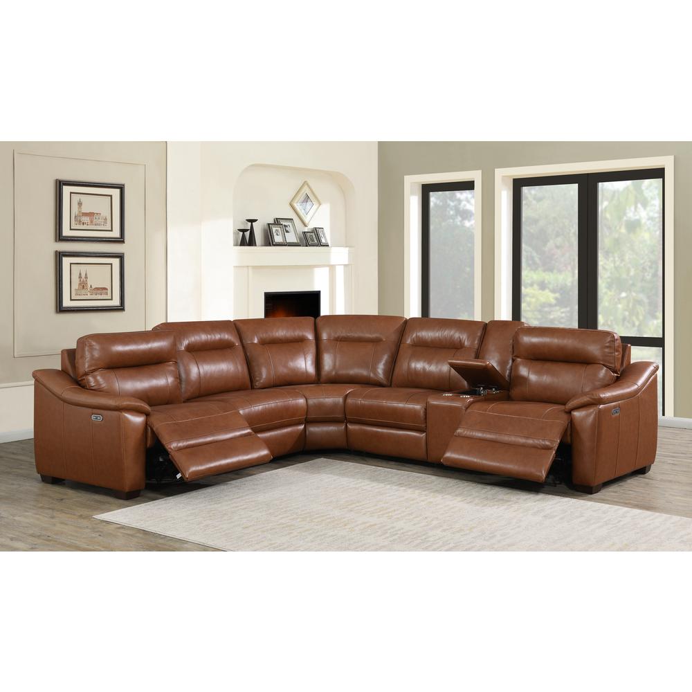 Casa Power Reclining Sectional - Coach. Picture 2