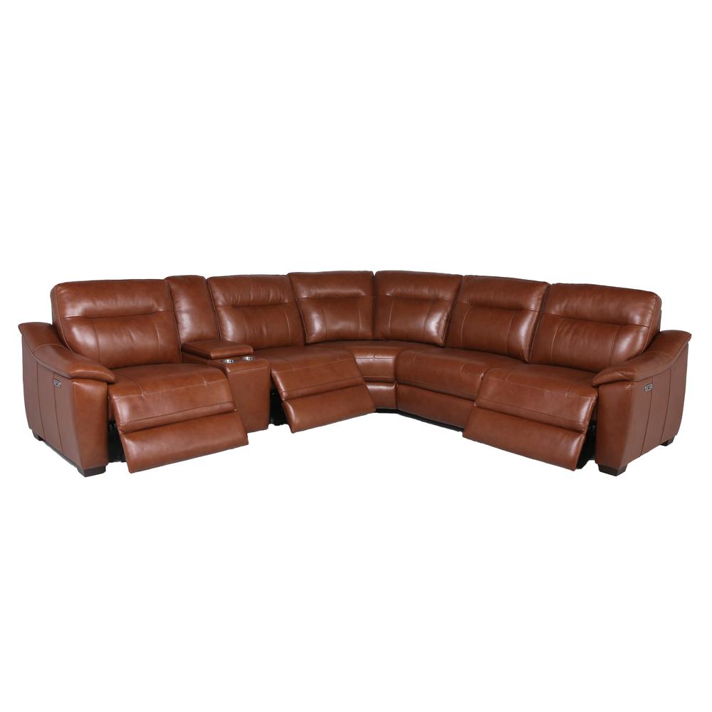 Casa Power Reclining Sectional - Coach. Picture 1